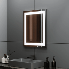 Load image into Gallery viewer, 24 in. X 36 in. LED Lighted Bathroom Vanity Mirror, Adjustable Color Temperature &amp; Remembrance, Touch Button, CRI 90+, Anti - Fog, Inner Window Style - LEDMyPlace