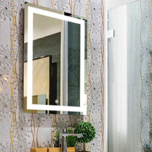 Load image into Gallery viewer, 24 in. X 36 in. LED Lighted Bathroom Vanity Mirror, Adjustable Color Temperature &amp; Remembrance, Touch Button, CRI 90+, Anti - Fog, Inner Window Style - LEDMyPlace