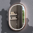 Load image into Gallery viewer, 24 in. X 36 in. LED Lighted Bathroom Vanity Mirror with Rose Gold Frame, Anti - Fog, CRI 90+, Adjustable Color Temperature &amp; Remembrance, Lighted Makeup Mirrors, Evo Style - LEDMyPlace