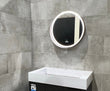 Load image into Gallery viewer, 24 Inch Round LED Lighted Bathroom Vanity Mirror with Shelf, Touch Switch, Defogger and CCT Remembrance, CRI 90+, Raven Round Style - LEDMyPlace