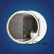 Load image into Gallery viewer, 24 Inch Round LED Lighted Bathroom Vanity Mirror with Shelf, Touch Switch, Defogger and CCT Remembrance, CRI 90+, Raven Round Style - LEDMyPlace