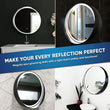 Load image into Gallery viewer, 24 Inch Round LED Lighted Bathroom Vanity Mirror with Shelf, Touch Switch, Defogger and CCT Remembrance, CRI 90+, Raven Round Style - LEDMyPlace