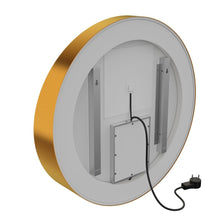 Load image into Gallery viewer, 24 Inch Round LED Lighted Bathroom Vanity Mirror with Shelf, Touch Switch, Defogger and CCT Remembrance, CRI 90+, Raven Round Style - LEDMyPlace