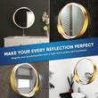 Load image into Gallery viewer, 24 Inch Round LED Lighted Bathroom Vanity Mirror with Shelf, Touch Switch, Defogger and CCT Remembrance, CRI 90+, Raven Round Style - LEDMyPlace