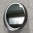 Load image into Gallery viewer, 24 Inch Round LED Lighted Bathroom Vanity Mirror with Shelf, Touch Switch, Defogger and CCT Remembrance, CRI 90+, Raven Round Style - LEDMyPlace