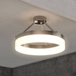 Load image into Gallery viewer, 25W LED Ring Semi - Flushmount Light, 3000K (Warm White), Brushed Nickel Finish, 1450 Lumens, Triac Dimmable, ETL Listed - LEDMyPlace