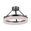 Load image into Gallery viewer, 25W LED Ring Semi - Flushmount Light, 3000K (Warm White), Brushed Nickel Finish, 1450 Lumens, Triac Dimmable, ETL Listed - LEDMyPlace