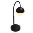 Load image into Gallery viewer, 26 in. Black Arc Table Lamp with Black/White Sphere Shade, Material Iron &amp; glass, E26 1 x 60W (Bulb Not Included) - LEDMyPlace
