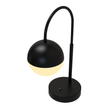 Load image into Gallery viewer, 26 in. Black Arc Table Lamp with Black/White Sphere Shade, Material Iron &amp; glass, E26 1 x 60W (Bulb Not Included) - LEDMyPlace