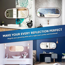 Load image into Gallery viewer, 26 in. X 63 in. LED Lighted Bathroom Vanity Mirror with Rose Gold Frame, CRI 90+, Anti - Fog Adjustable Color Temperature &amp; Remembrance, Lighted Makeup Mirrors, Realx Style - LEDMyPlace