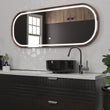 Load image into Gallery viewer, 26 in. X 63 in. LED Lighted Bathroom Vanity Mirror with Rose Gold Frame, CRI 90+, Anti - Fog Adjustable Color Temperature &amp; Remembrance, Lighted Makeup Mirrors, Realx Style - LEDMyPlace