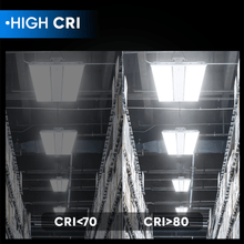 Load image into Gallery viewer, 2FT LED Linear High Bay Shop Light, 110W, 5700K, 15000LM, 120 - 277VAC, 0 - 10V Dim, UL DLC Listed, Linear Hanging Light for Warehouse Workshops - 2 Pack - LEDMyPlace