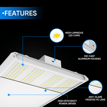 Load image into Gallery viewer, 2FT Linear LED High Bay Light 105W/135W/165W Wattage Adjustable, 4000k/5000K/6500K CCT Changeable, Dip Switch, 0 - 10V Dim, 120 - 277V Input Voltage, ETL, DLC 5.1 Listed - LEDMyPlace