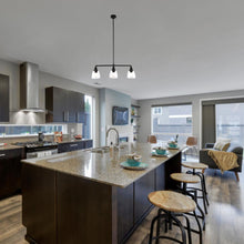 Load image into Gallery viewer, 3 - Lights Bell Shape Kitchen Island Pendant Lighting, Clear Glass Shade, E26 Base, UL Listed - LEDMyPlace