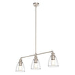 Load image into Gallery viewer, 3 - Lights Bell Shape Kitchen Island Pendant Lighting, Clear Glass Shade, E26 Base, UL Listed - LEDMyPlace