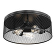 Load image into Gallery viewer, 3 - Lights Cage Style Flush Mount Fixture, Drum Shape, E26 Base, UL Listed, 3 Years Warranty - LEDMyPlace