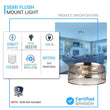 Load image into Gallery viewer, 3 - Lights Cage Style Flush Mount Fixture, Drum Shape, E26 Base, UL Listed, 3 Years Warranty - LEDMyPlace
