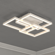 Load image into Gallery viewer, 3 - Lights, Geometric Modern Ceiling Lights, Surface Mounting, 67W, 3000K(Warm White), 4032LM, Sand white Body Finish, Dimmable, Hallway Light Fixtures - LEDMyPlace