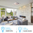 Load image into Gallery viewer, 3 - Lights, Geometric Modern Ceiling Lights, Surface Mounting, 67W, 3000K(Warm White), 4032LM, Sand white Body Finish, Dimmable, Hallway Light Fixtures - LEDMyPlace