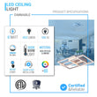 Load image into Gallery viewer, 3 - Lights, Geometric Modern Ceiling Lights, Surface Mounting, 67W, 3000K(Warm White), 4032LM, Sand white Body Finish, Dimmable, Hallway Light Fixtures - LEDMyPlace
