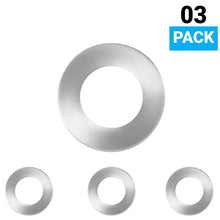 Load image into Gallery viewer, 3 - Pack Trim Only For Magnetic LED Puck Light, Brushed Nickel - LEDMyPlace