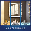 Load image into Gallery viewer, 36 in. X 36 in. LED Lighted Bathroom Vanity Mirror, Anti Fog, CRI 90+, Adjustable Color Temperature &amp; Remembrance, Makeup Mirror, Touch Button, Inner Window Style - LEDMyPlace
