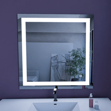 Load image into Gallery viewer, 36 in. X 36 in. LED Lighted Bathroom Vanity Mirror, Anti Fog, CRI 90+, Adjustable Color Temperature &amp; Remembrance, Makeup Mirror, Touch Button, Inner Window Style - LEDMyPlace