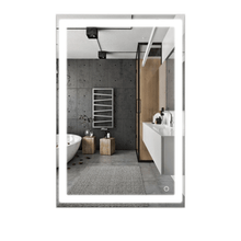 Load image into Gallery viewer, 36 in. x 48 in. LED Lighted Bathroom Vanity Mirror, CRI 90+, On/Off Touch Switch &amp; CCT Changeable With Remembrance, With Defogger, Both Vertical and Horizontal Wall Mounted Way, Inner Window Style - LEDMyPlace