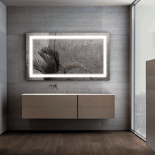 Load image into Gallery viewer, 36 in. x 48 in. LED Lighted Bathroom Vanity Mirror, CRI 90+, On/Off Touch Switch &amp; CCT Changeable With Remembrance, With Defogger, Both Vertical and Horizontal Wall Mounted Way, Inner Window Style - LEDMyPlace