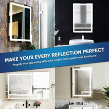 Load image into Gallery viewer, 36 in. x 48 in. Vanity Mirror with Lights, Anti - Fog, CRI 90+, Makeup Mirror with Lights, Touch Switch Control, CCT Adjustable With Remembrance, LED Mirror for Bathroom, Inner Window Style - LEDMyPlace
