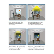 Load image into Gallery viewer, 360° 3 Step Dimming Motion &amp; Daylight Sensor for Linear High bay - 49ft max height - Frosted - LEDMyPlace