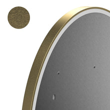Load image into Gallery viewer, Oval LED Lighted Bathroom Vanity Mirror, Touch Switch, Anti - Fog Wall Mounted Makeup Mirror &amp; CCT Remembrance, CRI 90+, LED Oval Mirror for Bathroom, Lunar Style - LEDMyPlace