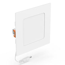 Load image into Gallery viewer, 4" 9W LED Slim Panel Recessed Ceiling Light CCT Changeable 2700K 3000K 3500K 4000K 5000K, with Junction Box, Square - LEDMyPlace