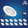 Load image into Gallery viewer, 4 Inch LED Recessed Lighting, 10W, Dimmable, ETL Listed, Baffle Trim, Recessed Downlights For Closets, Kitchens, Hallways, Basement