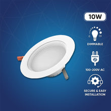 Load image into Gallery viewer, 4 Inch LED Recessed Lighting, 10W, Dimmable, ETL Listed, Baffle Trim, Recessed Downlights For Closets, Kitchens, Hallways, Basement - LEDMyPlace