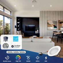 Load image into Gallery viewer, 4 Inch LED Recessed Lighting, 10W, Dimmable, ETL Listed, Baffle Trim, Recessed Downlights For Closets, Kitchens, Hallways, Basement - LEDMyPlace