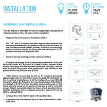 Load image into Gallery viewer, 4 Inch LED Recessed Lighting, 10W, Dimmable, ETL Listed, Baffle Trim, Recessed Downlights For Closets, Kitchens, Hallways, Basement - LEDMyPlace