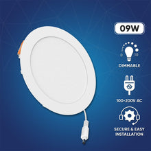 Load image into Gallery viewer, 4 Inch Slim LED Recessed Lighting with Junction Box, 9W, 650LM, Damp Location, Dimmable, Recessed Downlights, For Office, Kitchen, Bedroom, Bathroom - LEDMyPlace