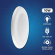 Load image into Gallery viewer, 4 Inch Ultra Thin LED Downlights, Surface Mount Disk Light, Round, 10W, Triac Dimming, ETL, Energy Star Listed, For Entrances, Living Rooms, Bedrooms, Kitchens and Dens - LEDMyPlace