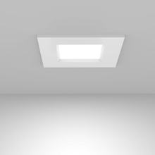Load image into Gallery viewer, 4 Inch Ultra Thin Square LED Recessed Light with Junction Box, 9W, 650LM, Damp Location, Dimmable, Ceiling Mount Light Trim For Office, Kitchen, Bedroom, Bathroom - LEDMyPlace