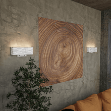 Load image into Gallery viewer, 4 - Light, 18"W Bedside Headboard Light, Rectangular Shape, Material: Metal + Acrylic, Twinkle Glossy Finish, 110V, ETL, w/ on/off Rocker Switch, Wall Mounted Light - LEDMyPlace