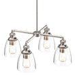 Load image into Gallery viewer, 4 - Lights Chandelier Lighting Fixture, Clear Glass Chandelier for Kitchen, Coffee Bar, E26 Base - LEDMyPlace
