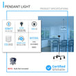 Load image into Gallery viewer, 4 - Lights Chandelier Lighting Fixture, Clear Glass Chandelier for Kitchen, Coffee Bar, E26 Base - LEDMyPlace