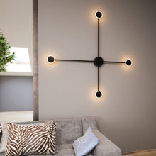 Load image into Gallery viewer, 4 - Lights, LED Wall Sconce Light 12W/Head, 3000K, 600LM/Head, Integrated LED Light Combination, 120V Dimmable, Matte Black Body Finish - LEDMyPlace