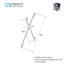 Load image into Gallery viewer, 4 - Lights, LED Wall Sconce Light 12W/Head, 3000K, 600LM/Head, Integrated LED Light Combination, 120V Dimmable, Matte Black Body Finish - LEDMyPlace