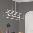 Load image into Gallery viewer, 4 - Lights Linear Chandelier Light, For Damp Location, Open Frame Rectangle Chandeliers, E26 Base, UL Listed, 5 Years Warranty - LEDMyPlace