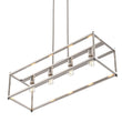 Load image into Gallery viewer, 4 - Lights Linear Chandelier Light, For Damp Location, Open Frame Rectangle Chandeliers, E26 Base, UL Listed, 5 Years Warranty - LEDMyPlace