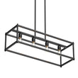 Load image into Gallery viewer, 4 - Lights Linear Chandelier Light, For Damp Location, Open Frame Rectangle Chandeliers, E26 Base, UL Listed, 5 Years Warranty - LEDMyPlace