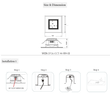 Load image into Gallery viewer, 4" Square LED Downlight, 10W, 5CCT Changeable: 2700K/3000K/3500K/4000K/5000K, 120V AC, Baffle Aluminum Trim, Damp Rated - LEDMyPlace