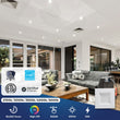 Load image into Gallery viewer, 4" Square LED Downlight, 10W, 5CCT Changeable: 2700K/3000K/3500K/4000K/5000K, 120V AC, Baffle Aluminum Trim, Damp Rated - LEDMyPlace